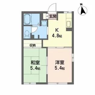 ディアス北田 C【1階】の間取り