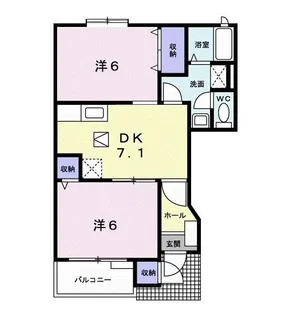 パストラル広貴C【1階】の間取り
