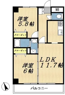 グレースIII【2階】の間取り