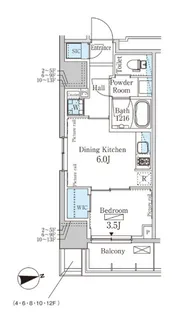パークアクシス赤塚【10階】の間取り
