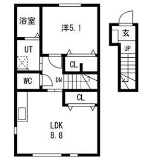 Sun field (サンフィールド)D【2階】の間取り