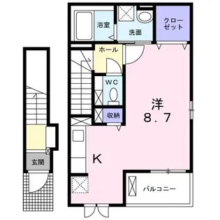 ヴィヴレ広駅前【2階】の間取り