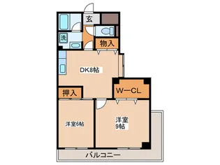SIハイツ大阪II【1階】の間取り