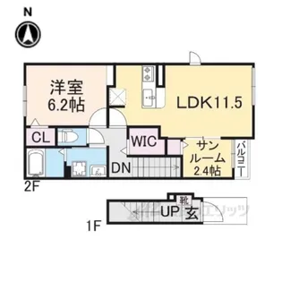 ドルミオークス3【2階】の間取り