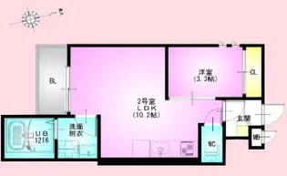 REGALEST 南鳩ヶ谷【1階】の間取り