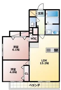クラウンノーブル【2階】の間取り