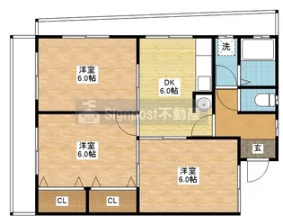 片岡マンション2【1階】の間取り