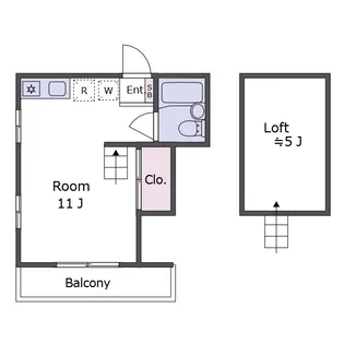 ルームスウィング【2階】の間取り
