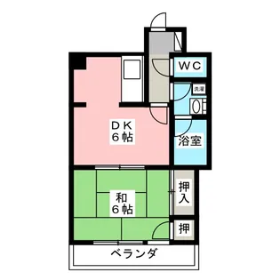クレール山本【2階】の間取り