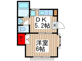 グリ-ンハイツ【1階】の間取り