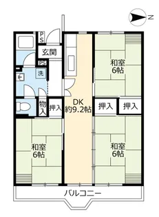 UR水草【3階】の間取り