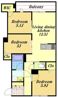 エトワール・フィラント【2階】の間取り