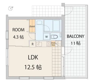 エスセナーリオ吉祥寺【4階】の間取り