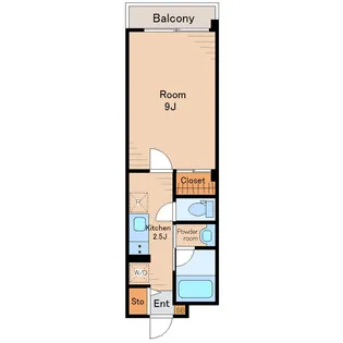Four-leafnv (フォーリーフエヌヴイ)【2階】の間取り