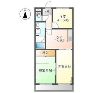 メリーハイム丹羽【2階】の間取り
