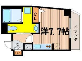 SUN CRESC【5階】の間取り