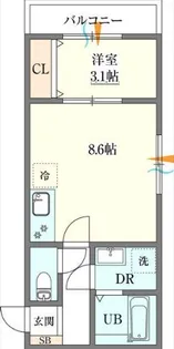 エレガンス藤井寺【2階】の間取り