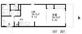 フミール・K【1階】の間取り