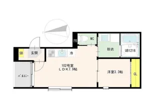 パサージュ・ソラ小岩【1階】の間取り