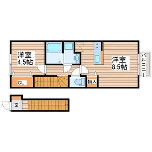 プログレス富沢南I【2階】の間取り