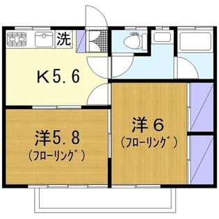 柴田コーポ【2階】の間取り