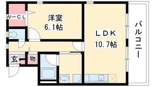 瑞光セレニテ【3階】の間取り