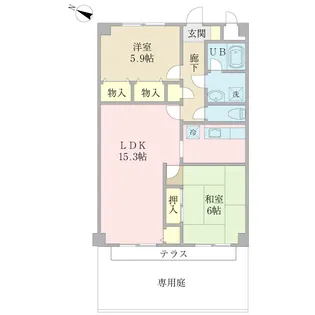 M・エスポワール【1階】の間取り