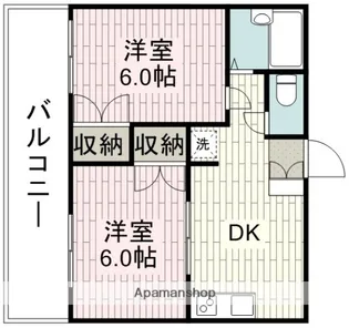 エスタンジア【2階】の間取り
