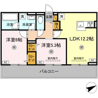 レーヴ・ウェル笠原Un【3階】の間取り