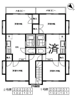 フルハウス6【2階】の間取り