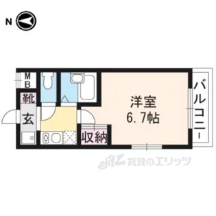 井筒ホームズ河原町【4階】の間取り