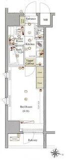 ヴォーガコルテ板橋本町アジールコート【8階】の間取り