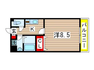スカイヒルズ【2階】の間取り