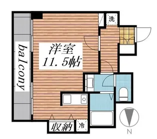 モカネスト久が原【5階】の間取り
