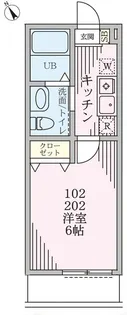 ベルゾーネ八城【1階】の間取り