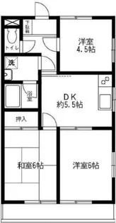 富士コーポ【2階】の間取り