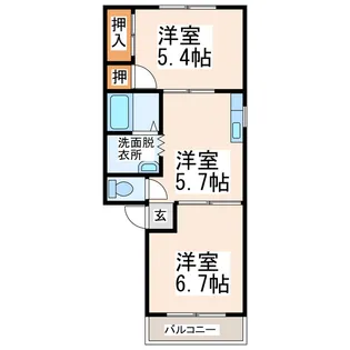 フレグランスKN【2階】の間取り