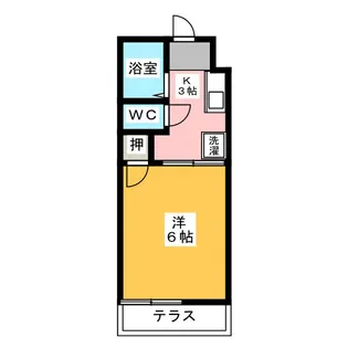 ハピネス千代 7【1階】の間取り