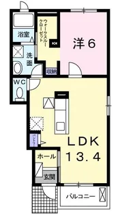 ルミナス淡路I【1階】の間取り