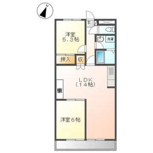 プルミエール【4階】の間取り