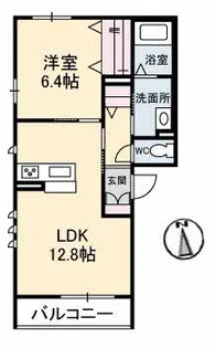 ベレオたまも【3階】の間取り