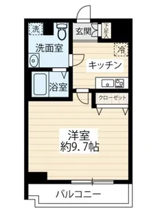 SQUARE CITY KITAMAGOME【2階】の間取り