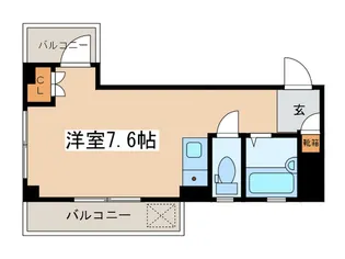 桜台サチパレス【2階】の間取り