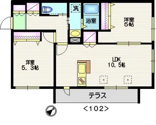 コンフォール【1階】の間取り