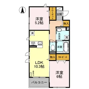 sophia【2階】の間取り