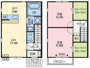クローバーA棟の間取り
