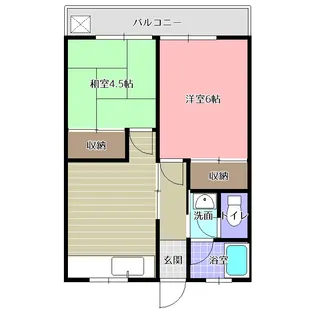十禅寺レジデンス【2階】の間取り