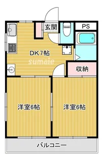 メゾンドセードル【2階】の間取り