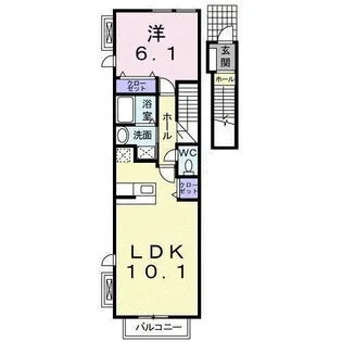 アウローラI【2階】の間取り