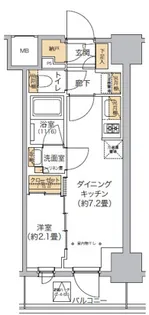 リビオメゾン西麻布【5階】の間取り